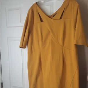 Mustard yellow dress